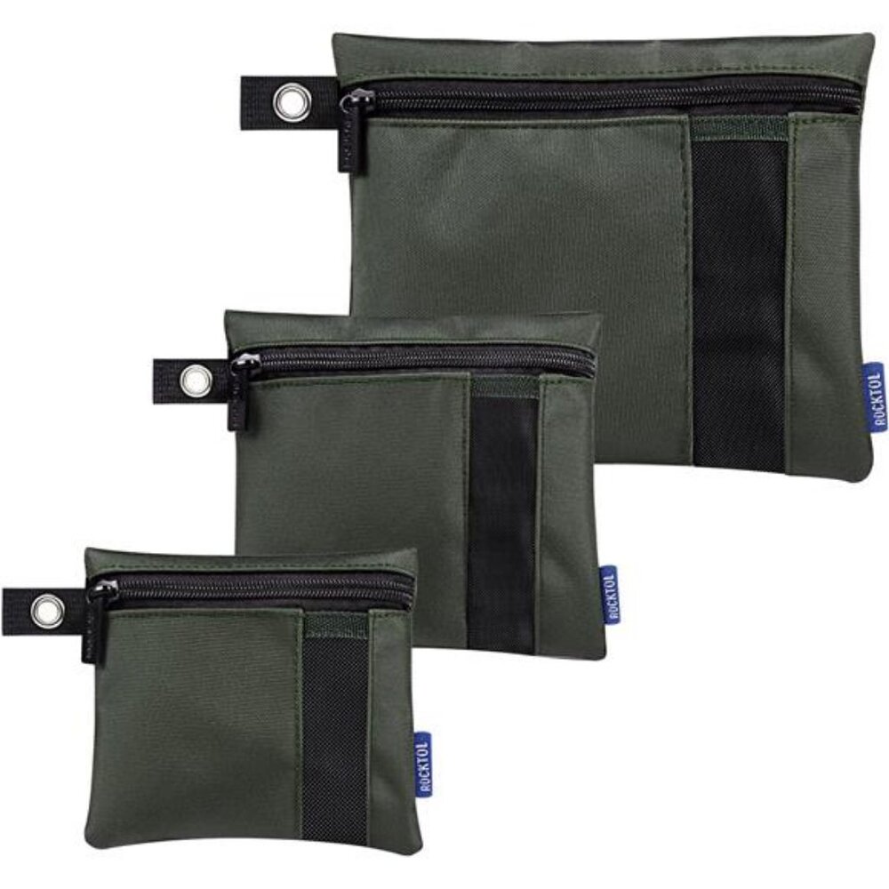 Tool Bags, 3-Pack Water Resistant Utility Zipper Organizer Pouch, 900D Nylon